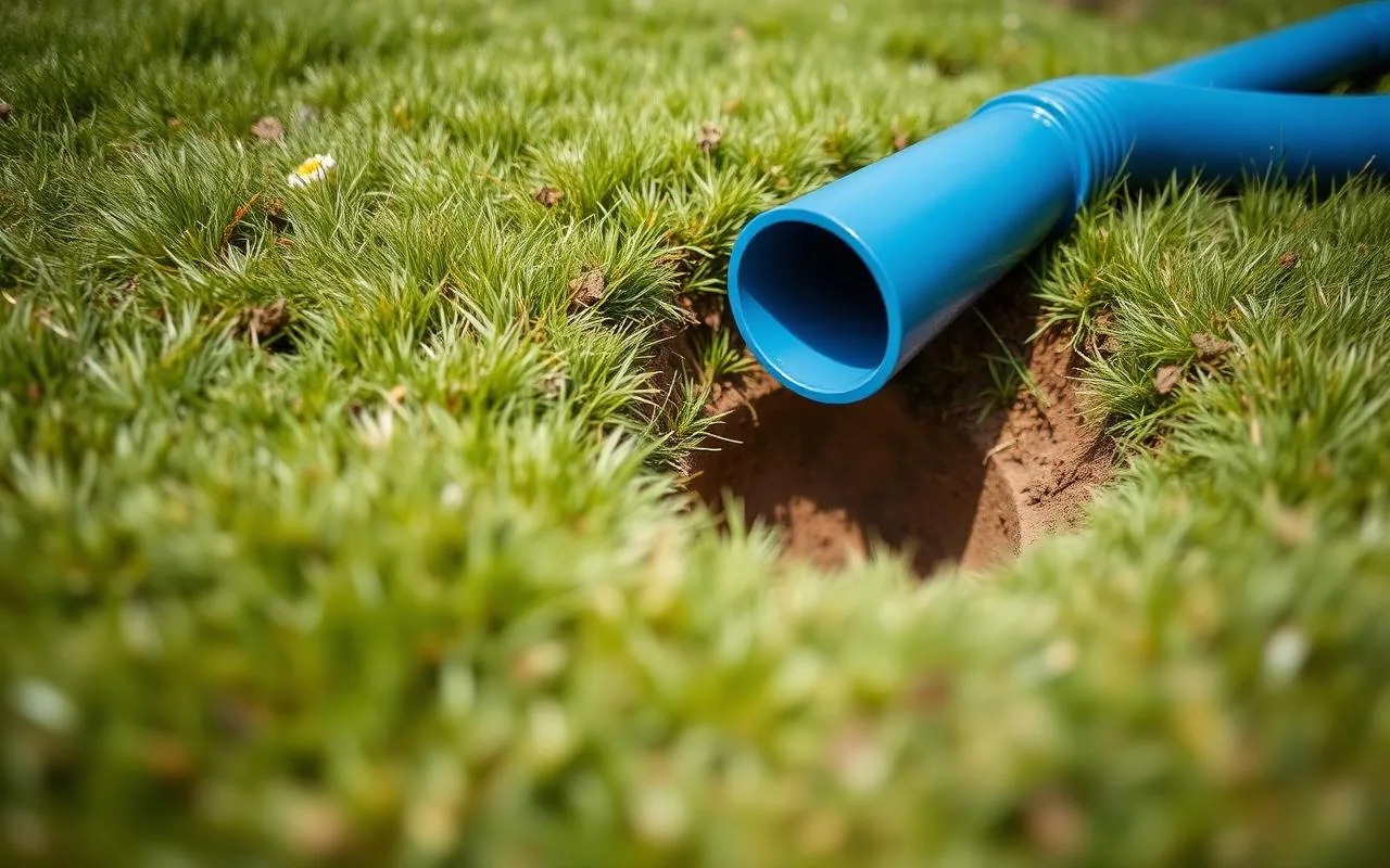 Grange Plumbing moling contractor installing a new water main without digging a trench